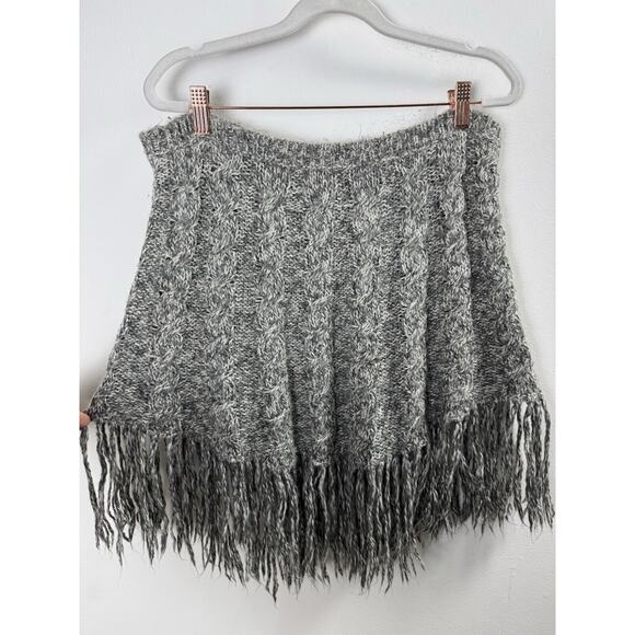 Vintage Y2K Juicy Couture Knit Mini Poncho Shawl Fringe Tassles Preppy Glam OS - Picture 2 of 5